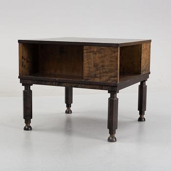 A birch Art Deco smoking table, 1920's/1930's.