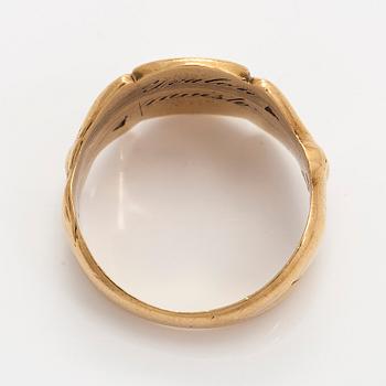 Sormus, 18K kultaa, Leo Gunnari, Rovaniemi 1908.