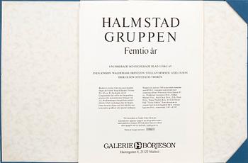 Halmstad Group fifty years, portfolio, with 6 color lithographs, signed and numbered 276/360.