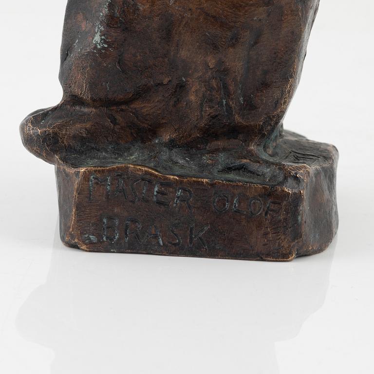Bror Marklund, skulptur, brons, signerad BM, höjd 23 cm.
