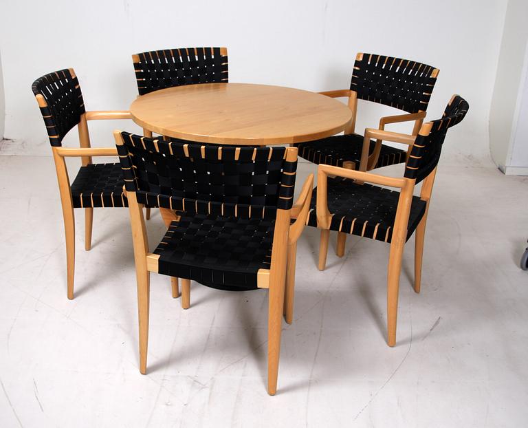 STOLAR, 5 st samt BORD, Offecct, bla Olle Andersson.