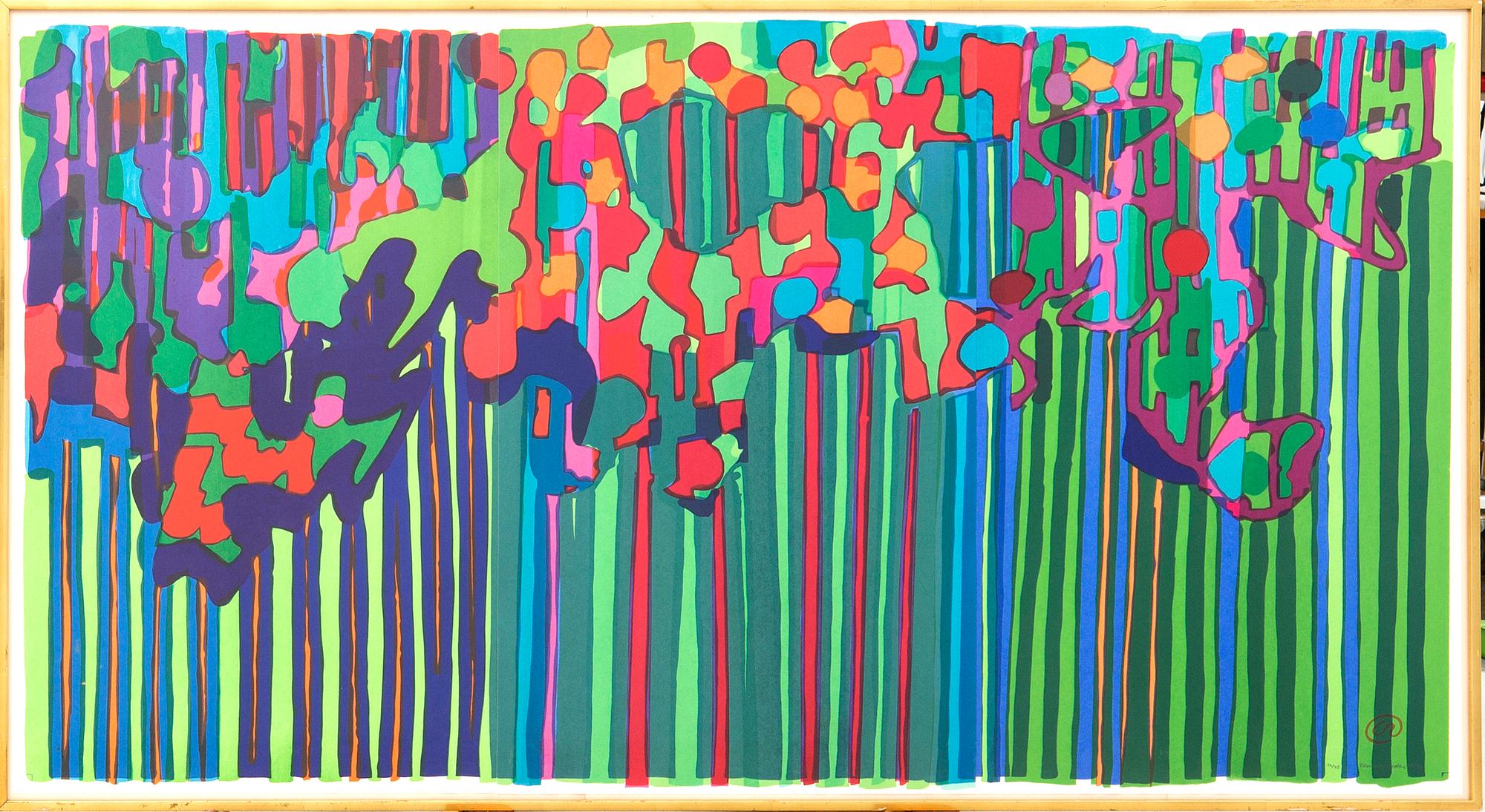 Lennart Rodhe, färgserigrafi 3 dlr signerad och numrerad 16/75.