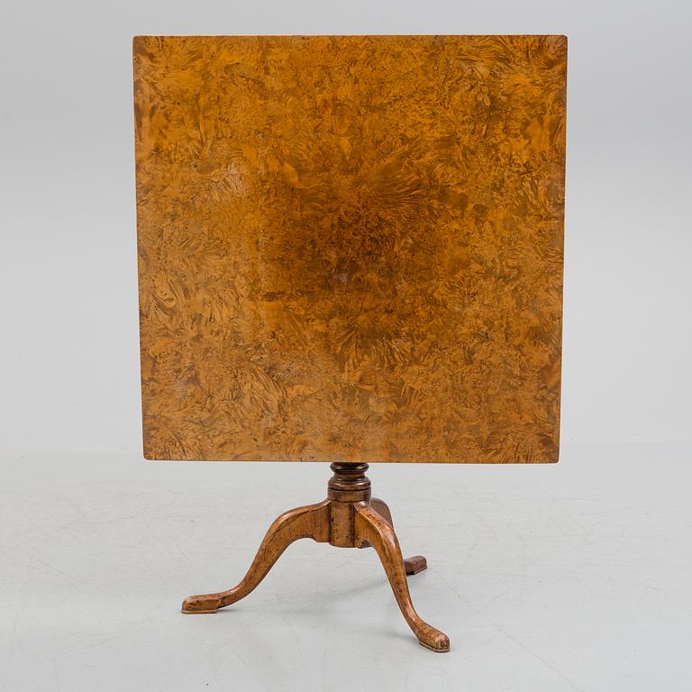 A Swedish tilt-top table circa 1800.