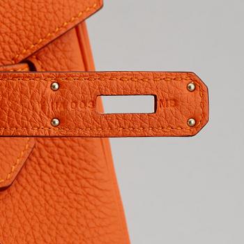 HERMÈS, Orange feu togo leather 'Birkin 35', 2015.