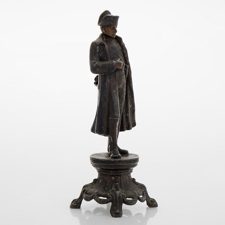 A 20th century patinated white metal sculpture.