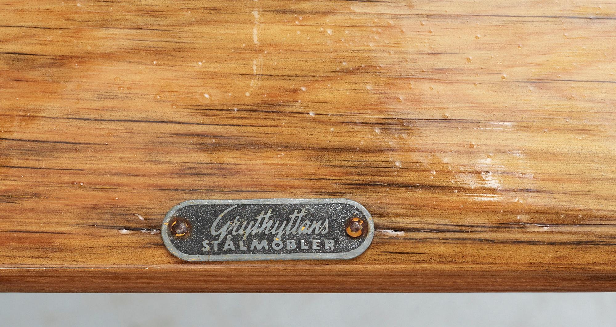 TRÄDGÅRDSMÖBLER, 4 st, Grythyttan, 1900-tal. Brickmärkt.