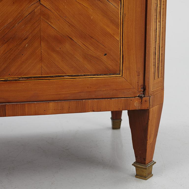 A presumably Dutch Louis XVI parquetry secretaire, late 18th century.