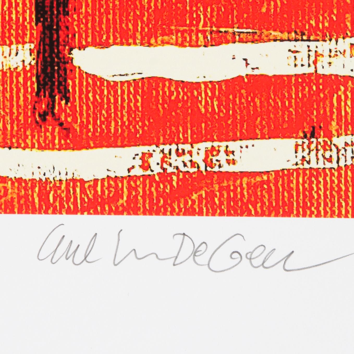 Carl Johan De Geer, färglitografi, signerad 11/30.