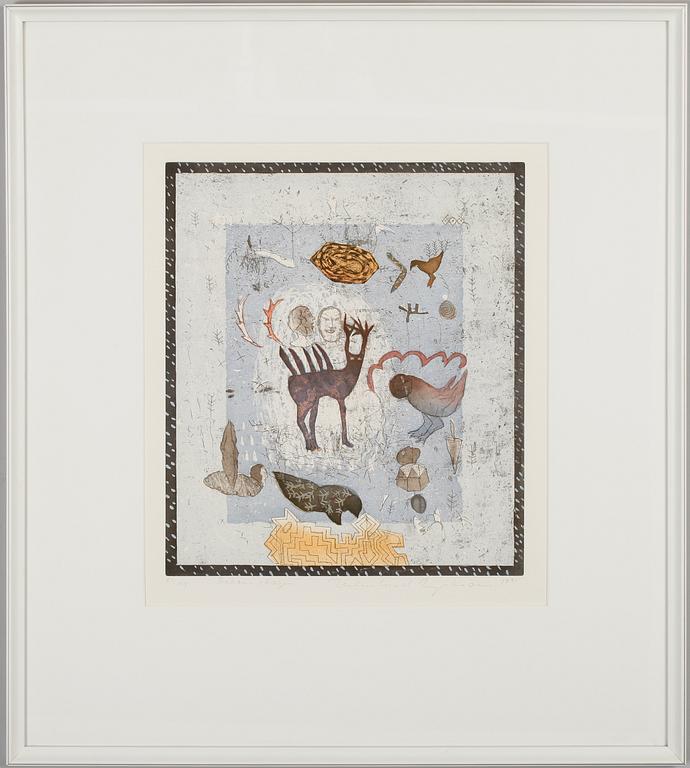 HELMTRUD NYSTRÖM, färgetsning, signerad och daterad 1991, numrerad 62/150.