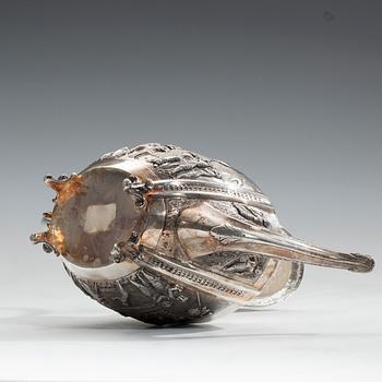 TEKANNA, silver, Indien Vikt 550 g.