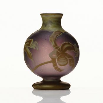 Betzy Ählström, an Art Nouveau cameo glass vase, Reijmyre glassworks Sweden 1902, Nr 65.