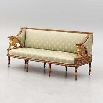 An Empire style sofa, first half of the 20th century.