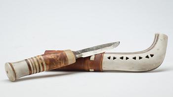 KNIV, samekniv. Signerad Lars Pirak.