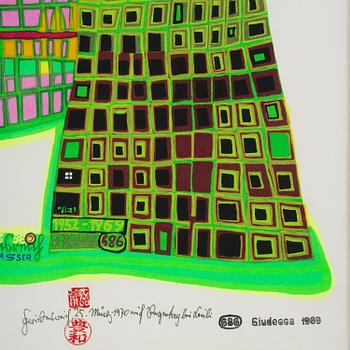 Friedensreich Hundertwasser, 'Good Morning City - Bleeding Town'.