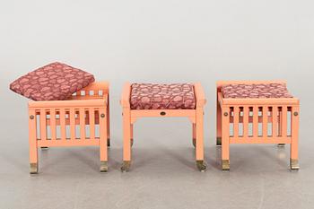 KERSTIN HÖRLIN-HOLMQUIST, 3 stools, "The Eden Collection".