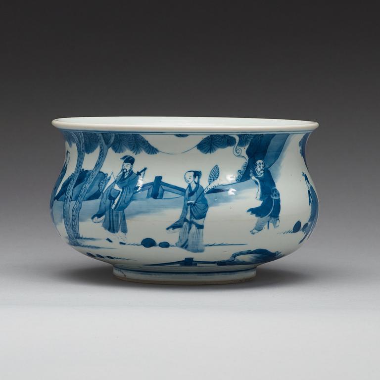 RÖKELSEKAR, porslin. Qingdynastin, Kangxi (1662-1722).