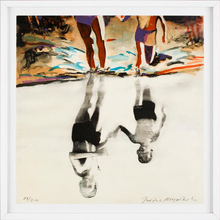 JOAKIM ALLGULANDER, färglitografi, sign o numr 113/210.