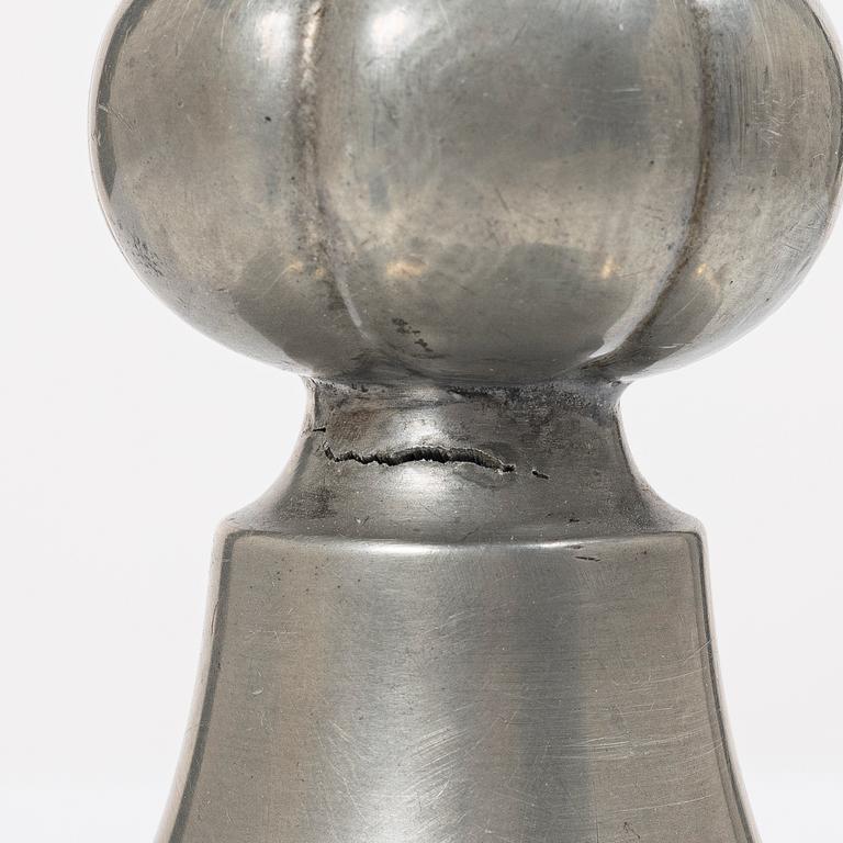 Edvin Ollers, a pewter table lamp, Stockholm, 1926.