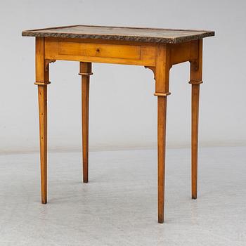 A Swedish late gustavian table. First half of the 19th century.