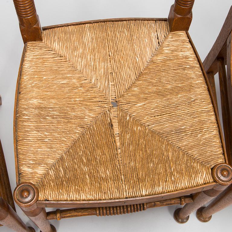 William Birch, Four early 20th century English chairs.