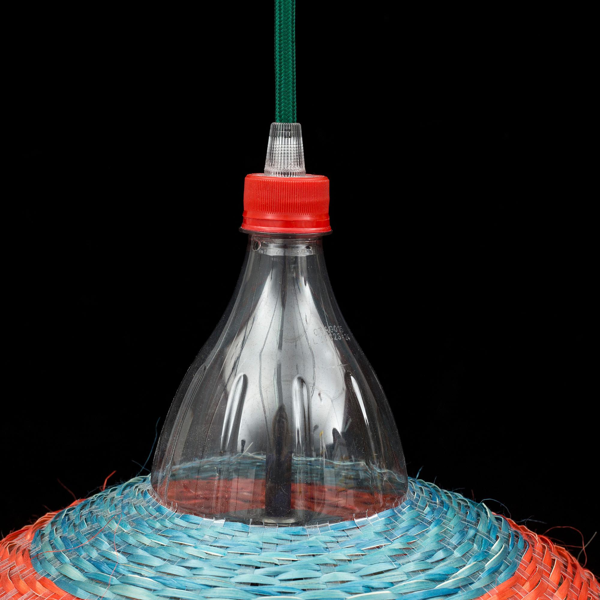 Five ceiling lights, 'PET lamp', Colombia, 2012.