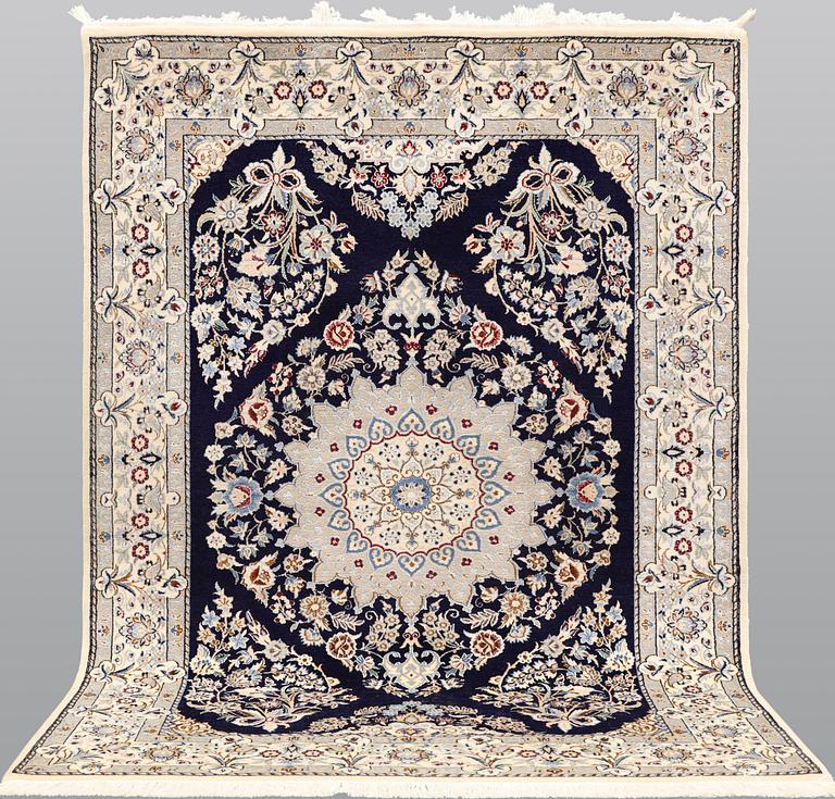 Matta, Nain, part silk, s.k. 6LAA, ca 165 x 123 cm.