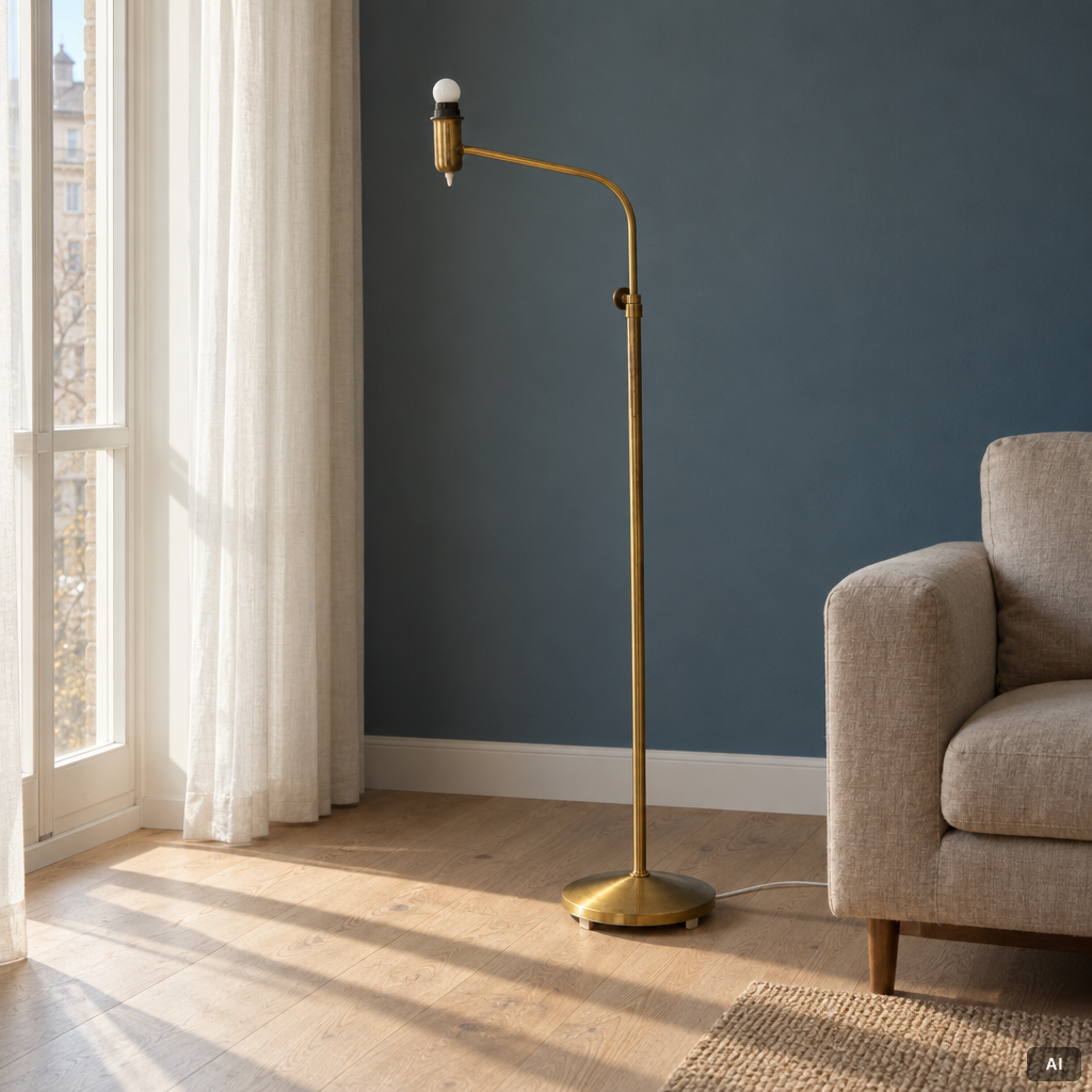 Asea, a floor lamp, Swedish Modern, 1940s–50s.