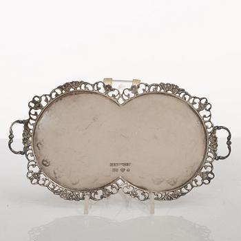 Kaffeservis, 4 delar, silver, rokokostil, GEWE, Stockholm 1976.