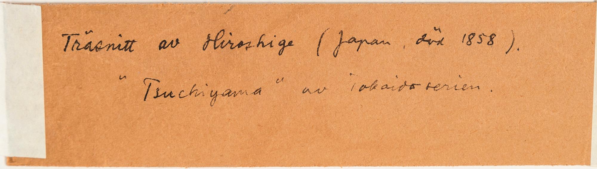Ando Utagawa Hiroshige, färgträsnitt, Japan, 1800-talets mitt.