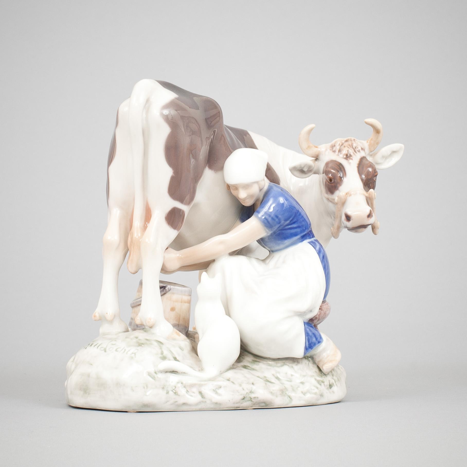 FIGURIN, porslin. Axel Locher, Bing & Gröndahl, Danmark.