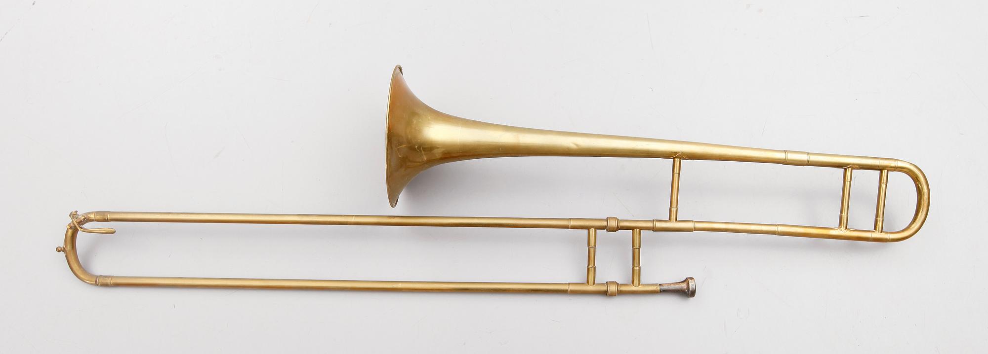 TROMBON, mässing, England, 1900-talets första hälft.