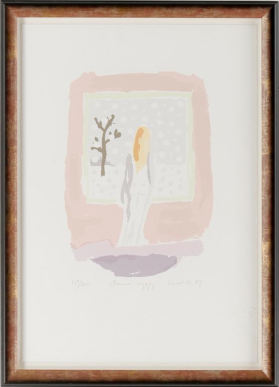 ULF LUNDELL, serigrafi, signerad och daterad 04, 152/200.