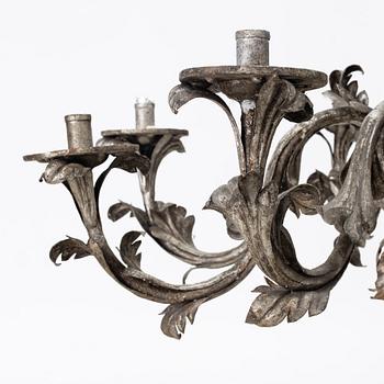 A Rococo style chandelier, France, 20th century.