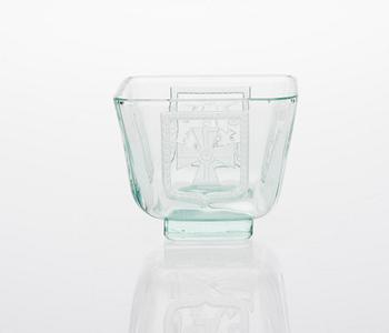 SKÅL, glas, "Mottimalja 1939-1942" Riihimäen Lasi Oy.