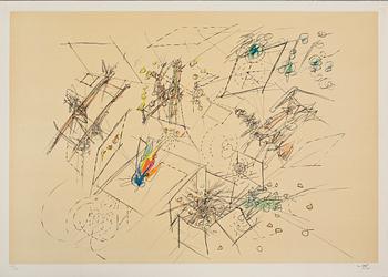 ROBERTO MATTA, mapp, "5 litographies", signerade och numrerade 47/100.