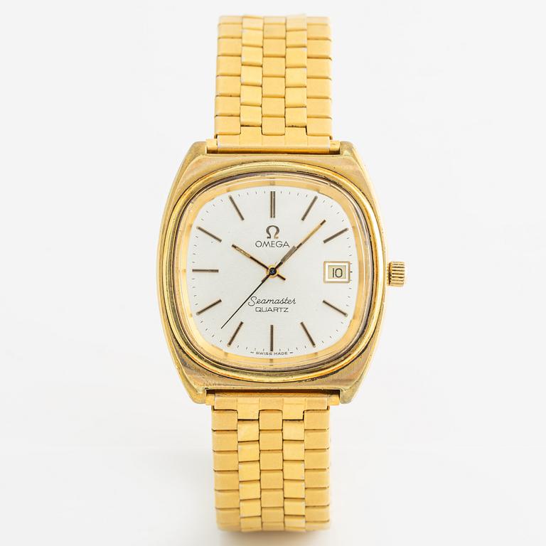 Omega, Seamaster, armbandsur, 35 x 35 (40) mm.