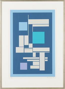 Sam Vanni, serigrafi, signerad och daterad-89. Numrerad 58/75.