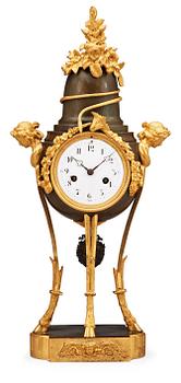 617. A French Directoire circa 1800 mantel clock.