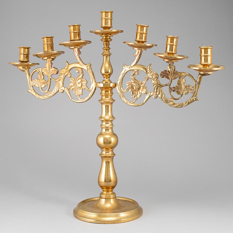 A seven-light candelabra, 20th ct.