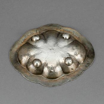 SKÅL, sterlingsilver och emalj. Vikt ca 21 gram.