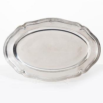 Tray, silver, Germany, 20th century.
