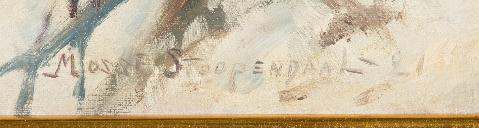 Mosse Stoopendaal, oil on canvas, signed and dated-21.