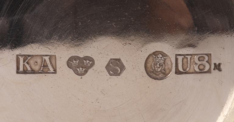 VASER, 2 st, silver, C G Hallberg, Karl Andersson, 1900-tal.