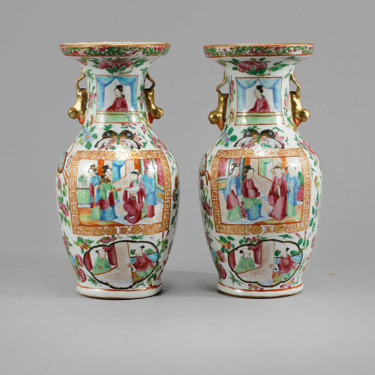 VASER, ett par, Kanton, Kina, 1800-tal.