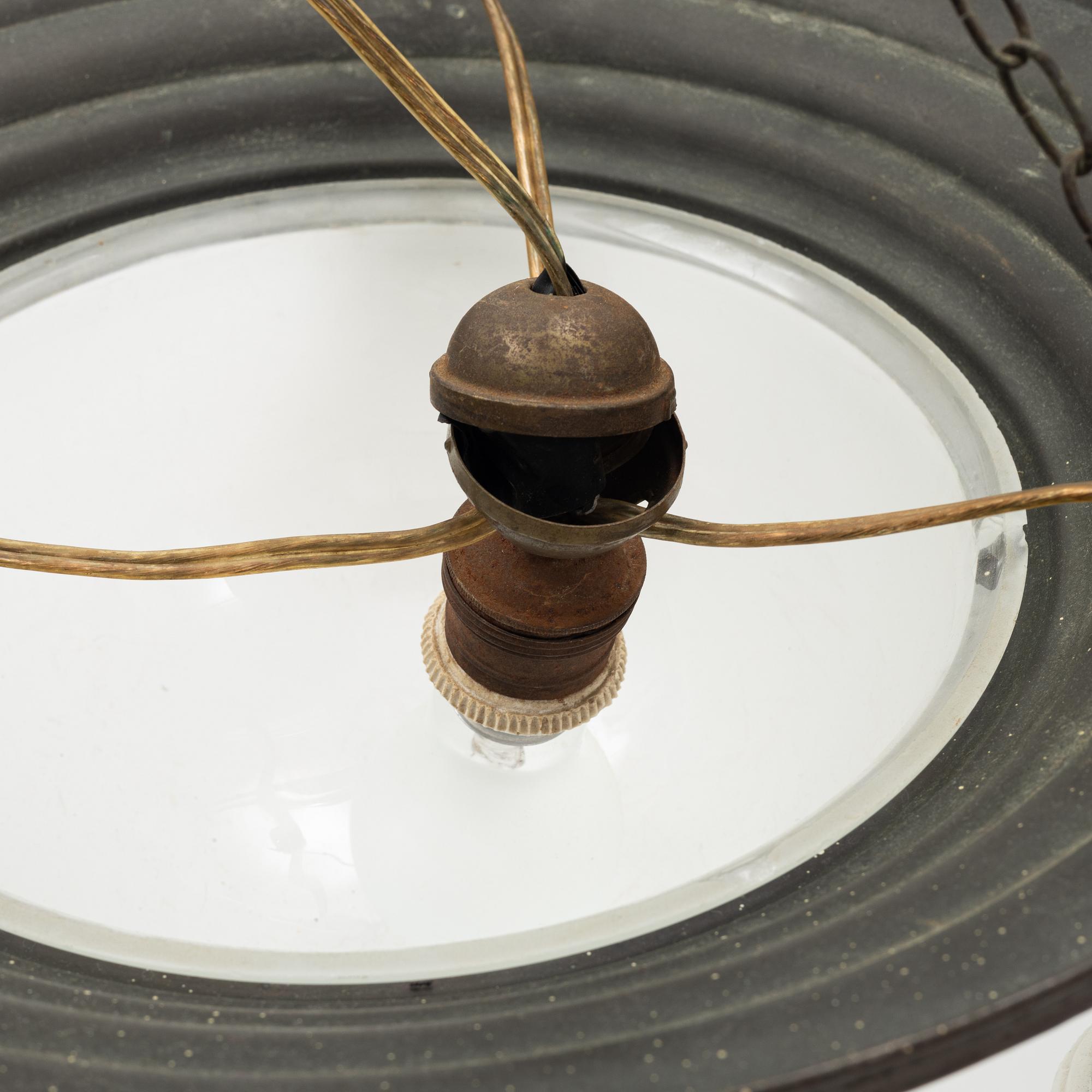 A ceiling light, early 20th Century.
