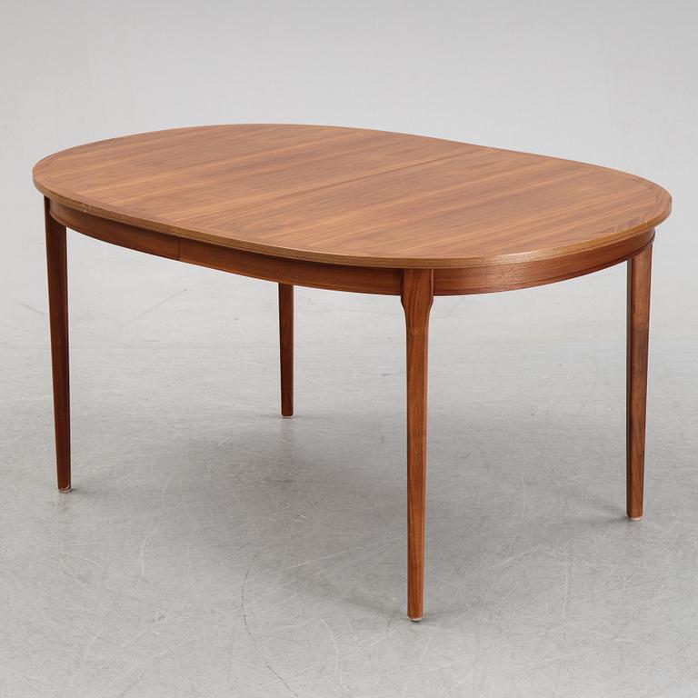 A teak dining table from Möbelfabriken Linden, Horda, 1960's.