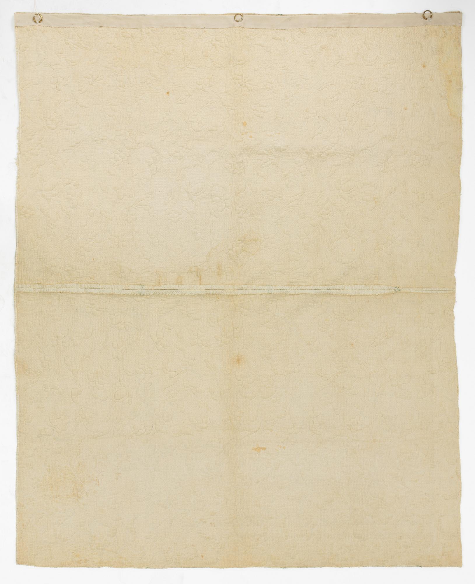 Ceremonial silk quilt, 18th century.