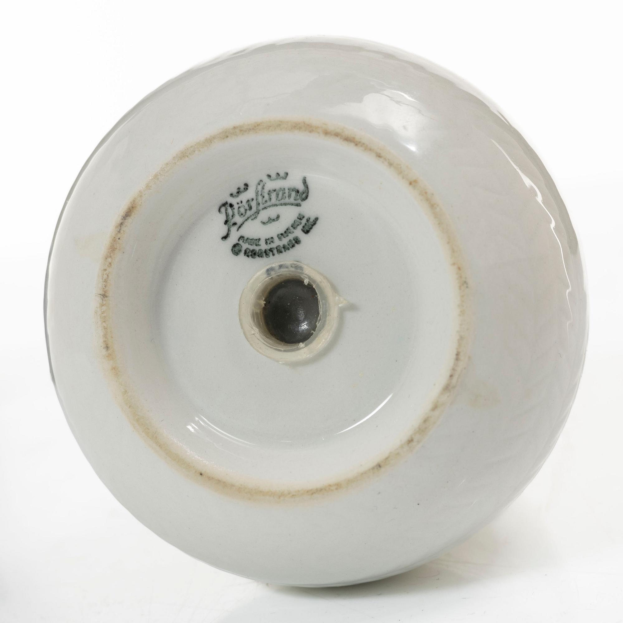 Hertha Bengtson, service, 13 pieces of stoneware. "Blue Fire", Rörstrand.