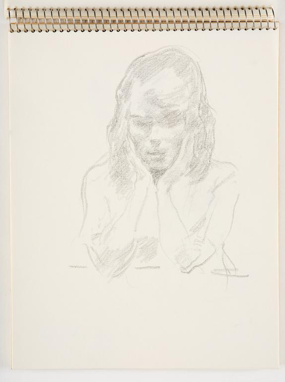 Lotte Laserstein, Sketchbook with approximately 42 drawings, of which 1 is signed.