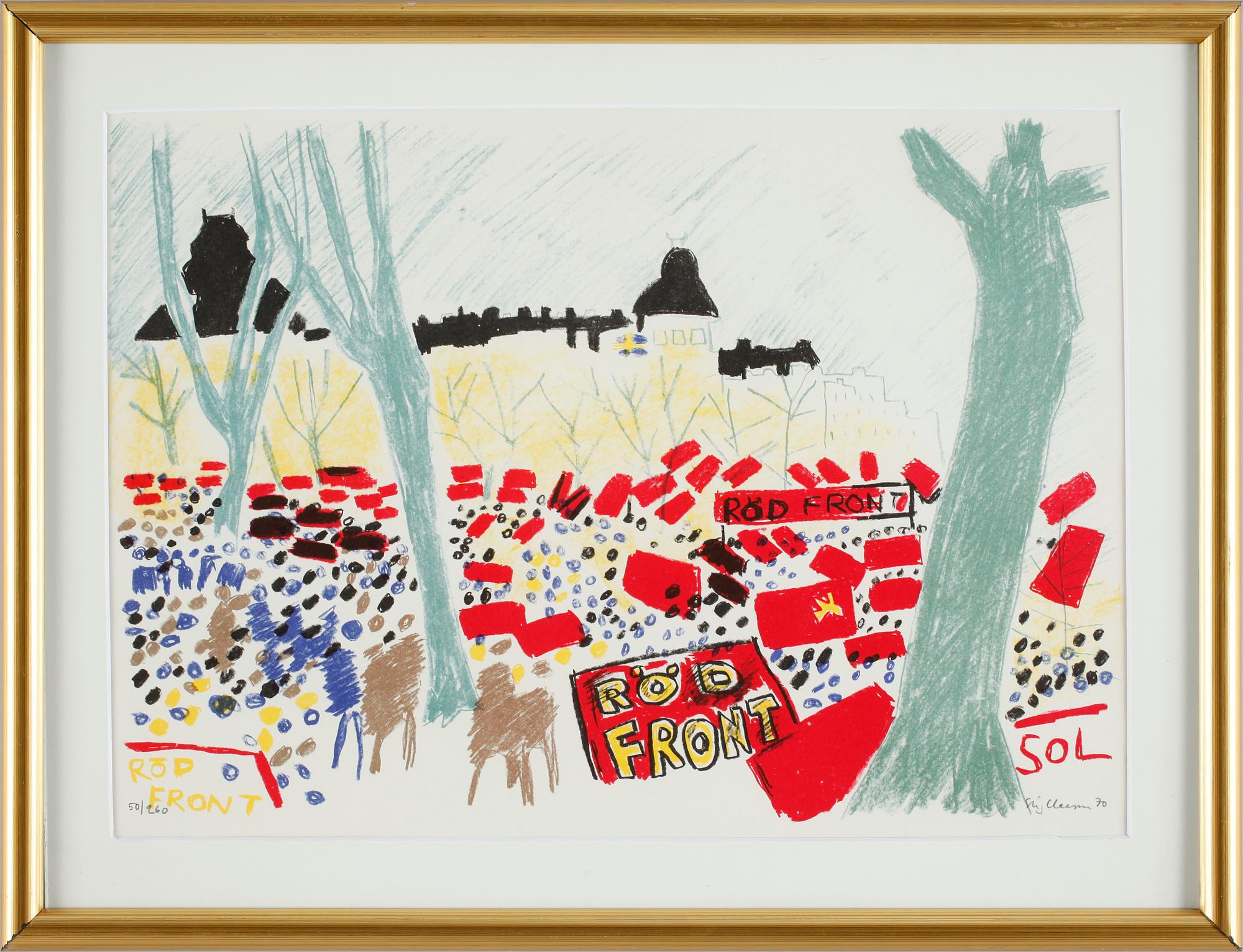 STIG CLAESSON, litografi, sing o numr 50/260.